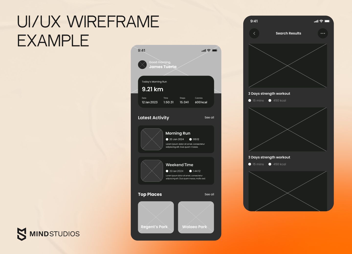 UI/UX Wireframe