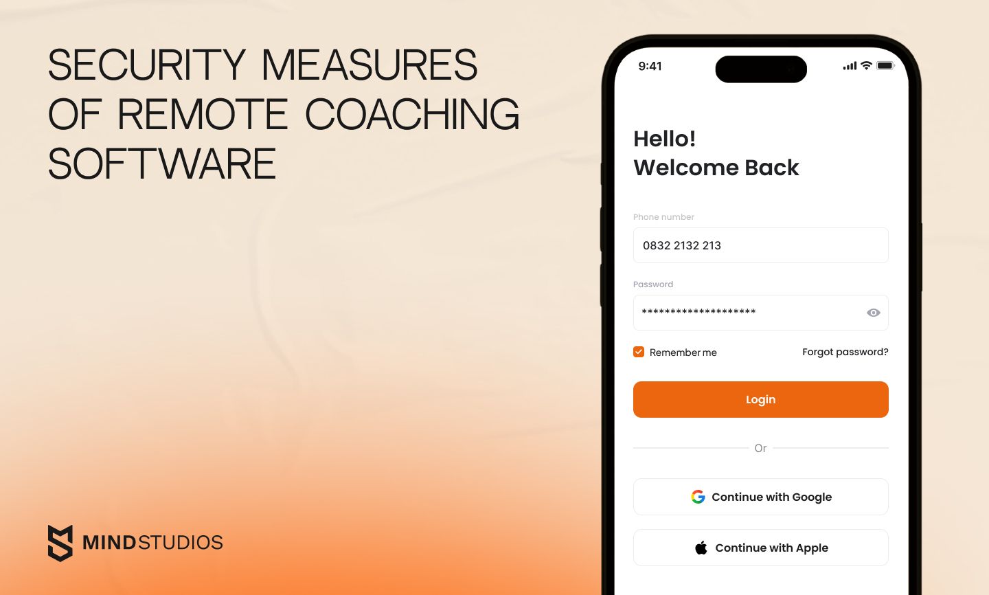 security measures of remote coaching software