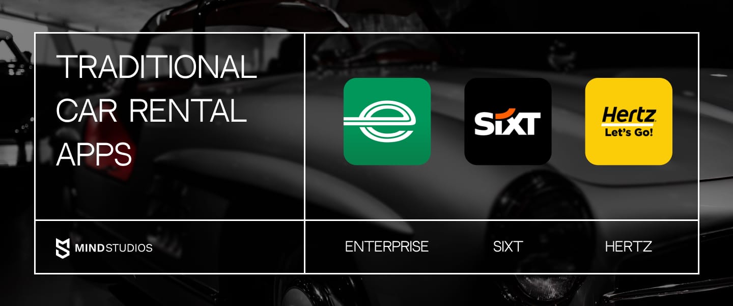 Traditional car rental apps