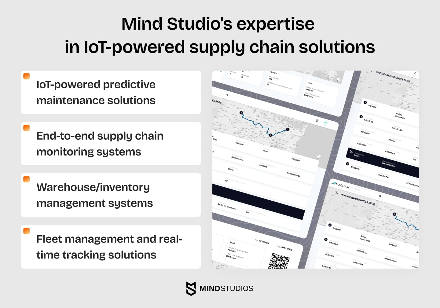 Mind Studio’s expertise in IoT-powered supply chain solutions
