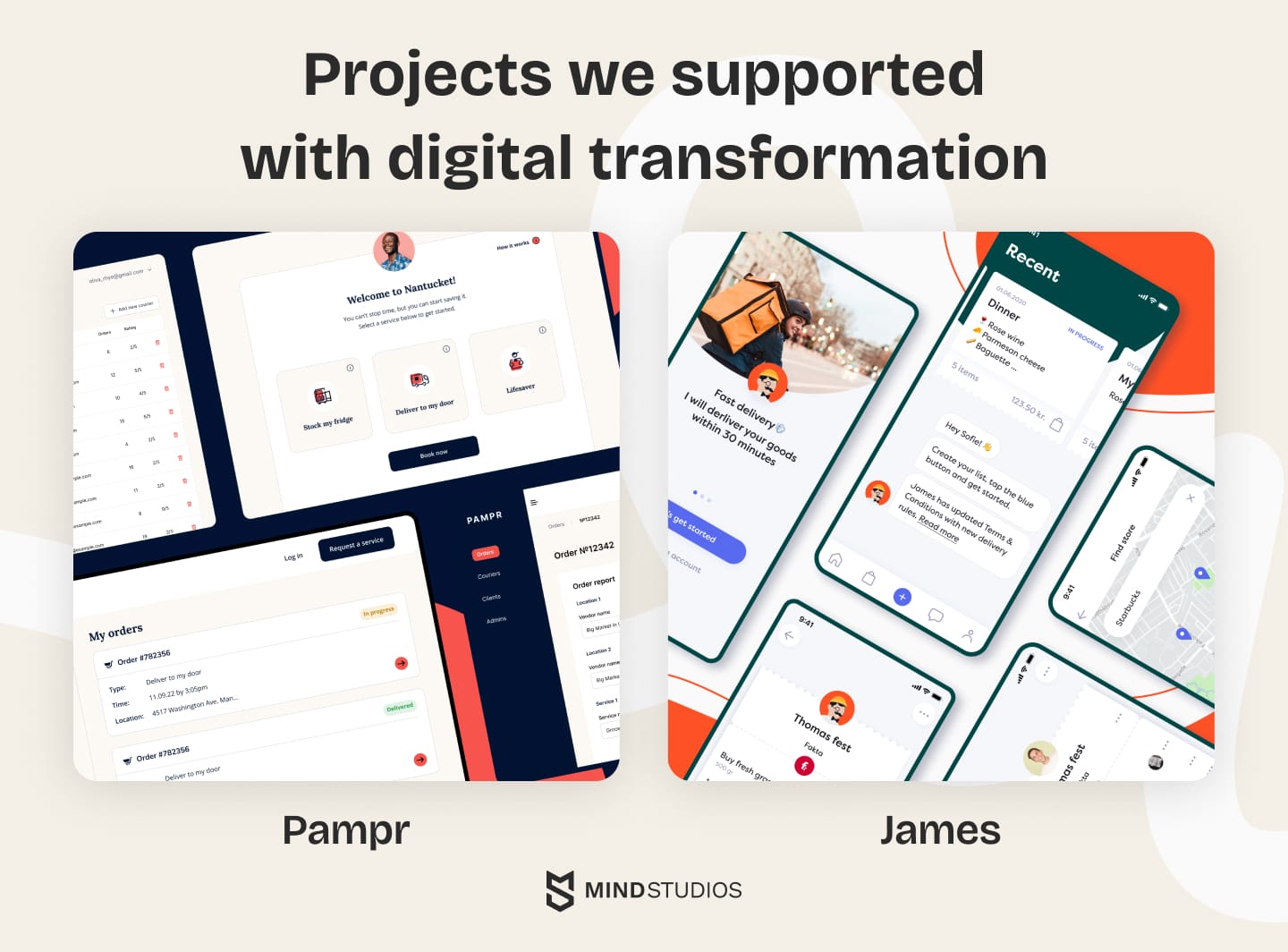 Projects we supported with digital transformation