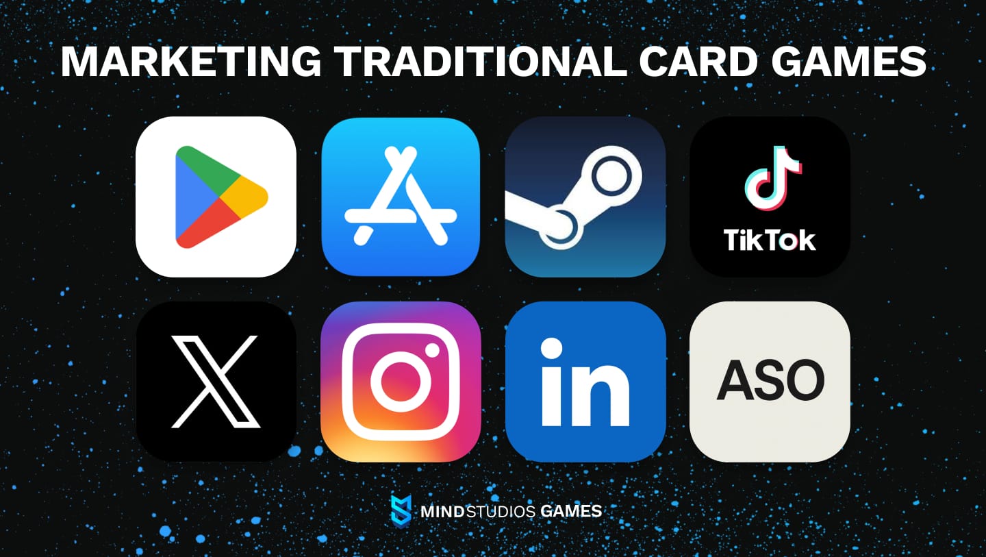Launching and marketing For traditional card games in digital form