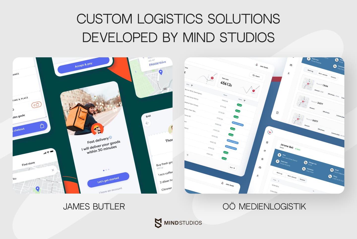 Custom logistics solutions developed by Mind Studios
