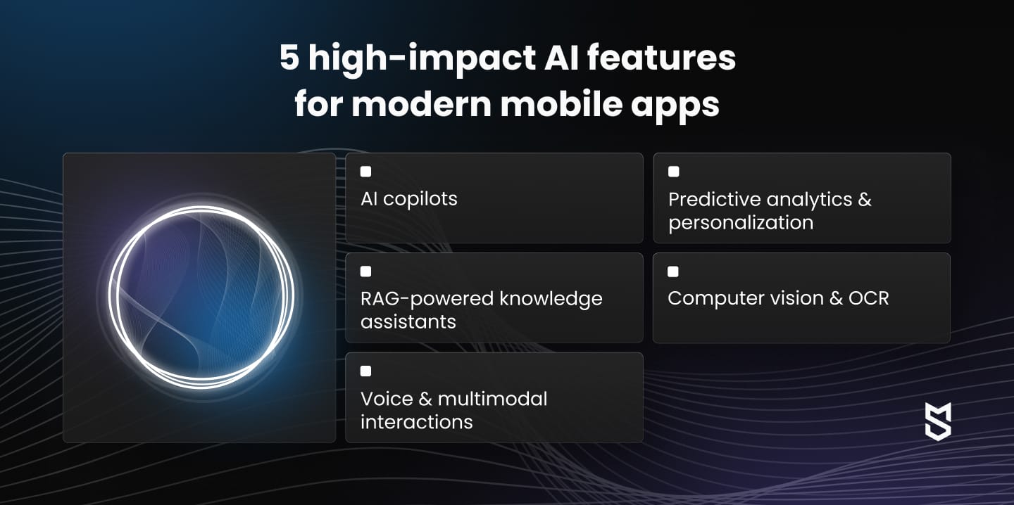 5 high-impact AI features for modern mobile apps