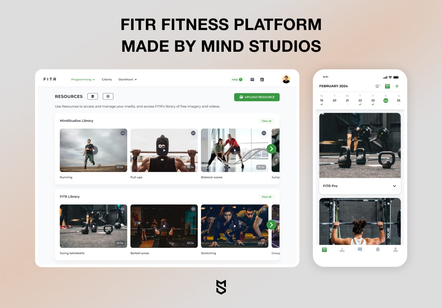 FITR fitness platform made by Mind Studios