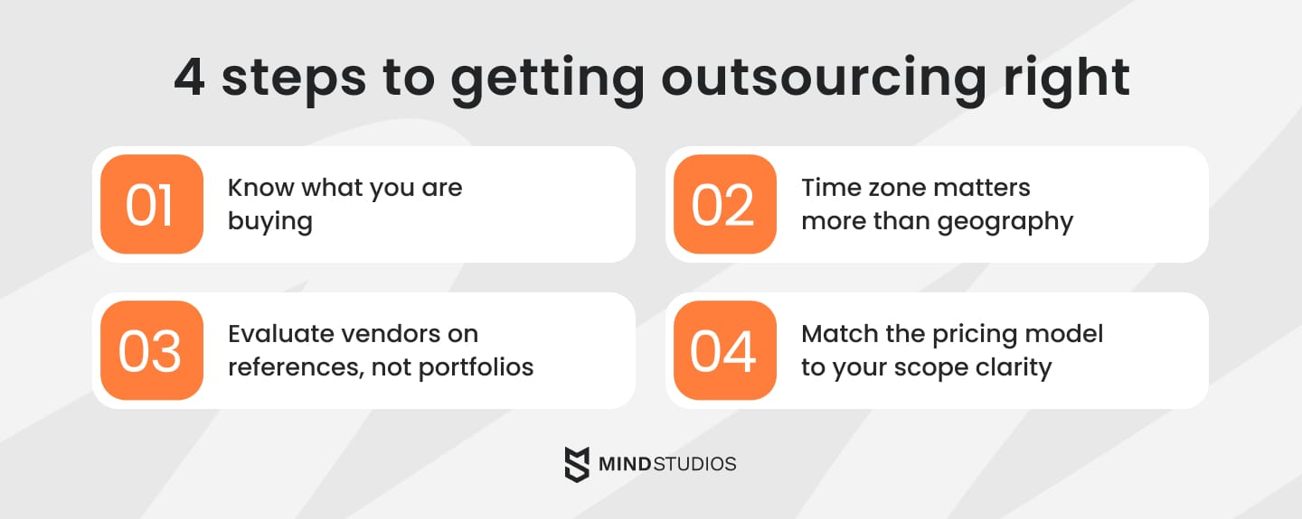 4 steps to getting outsourcing right