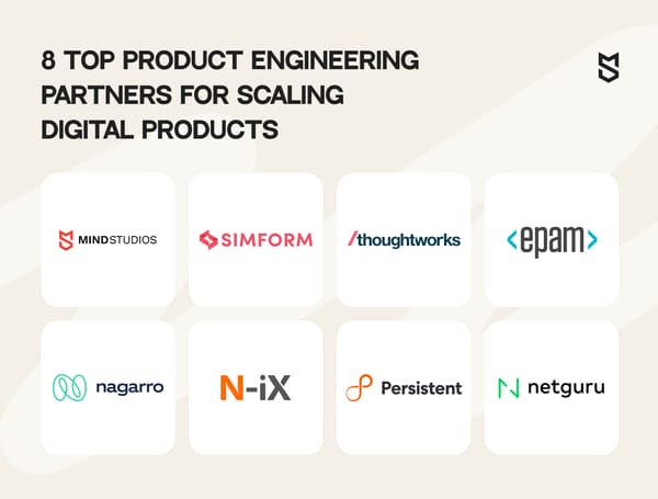 8 Top Product Engineering Partners for Scaling Digital Products